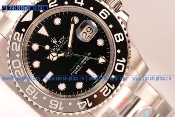 1:1 Replica Rolex GMT-Master II Watch 904 Steel 116710bkso(NOOB)