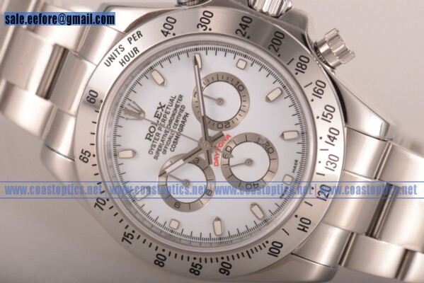 Perfect Replica Rolex Daytona Chrono Watch Steel 116520 w
