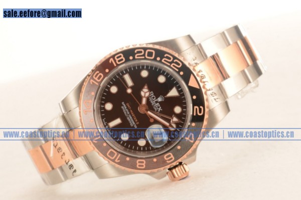 Best Replica Rolex GMT-Master II Watch Rose Gold/Steel 126711CHNRR