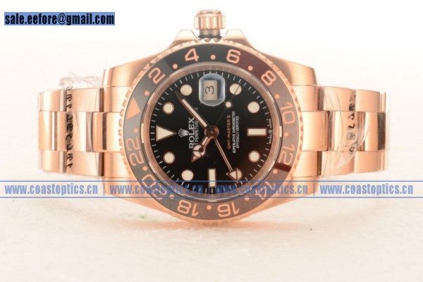 Best Replica Rolex GMT-Master II Watch Rose Gold 126715 CHNRR