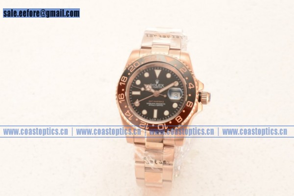 Best Replica Rolex GMT-Master II Watch Rose Gold 126715 CHNRR