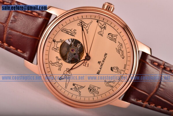 Perfect Replica BlancPain Le Brassus Watch Rose Gold 2322-3632-52B