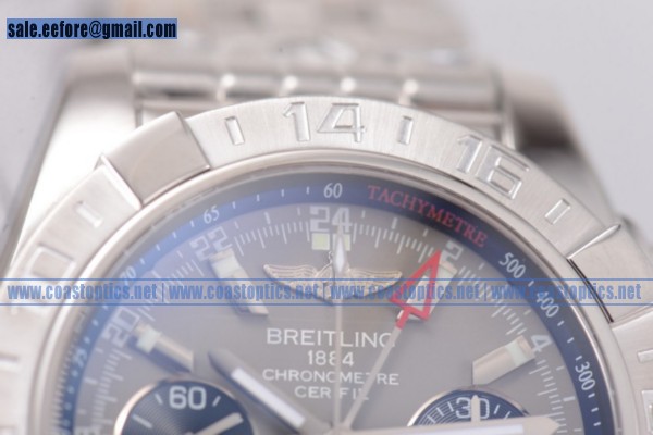 Perfect Replica Breitling Chronomat B01 GMT Chrono Watch Steel ab041012/q586-ss (GF) - Click Image to Close