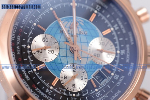 Breitling Transocean Chronograph Unitime Chrono Perfect Replica Watch Rose Gold AB0510U4/BB63 (GF)