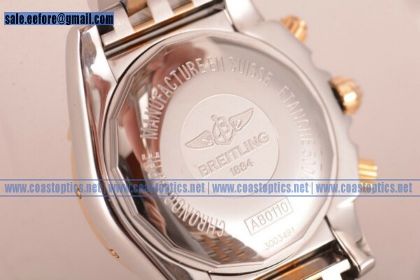 Perfect Replica Breitling Chronomat B01 Chrono Watch Yellow Gold CB011012.C784.375C