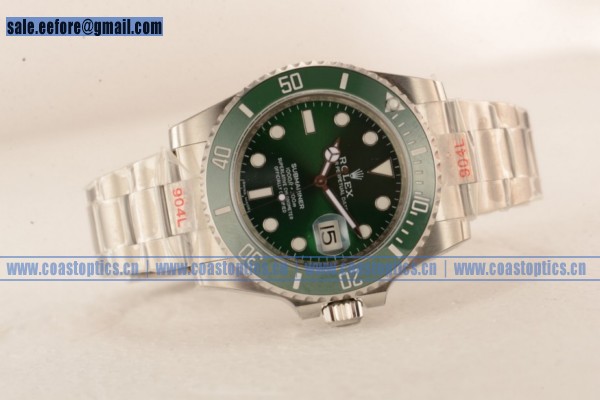 1:1 Clone Rolex Submariner Chrono Watch 904Steel 116610LV (N00B)