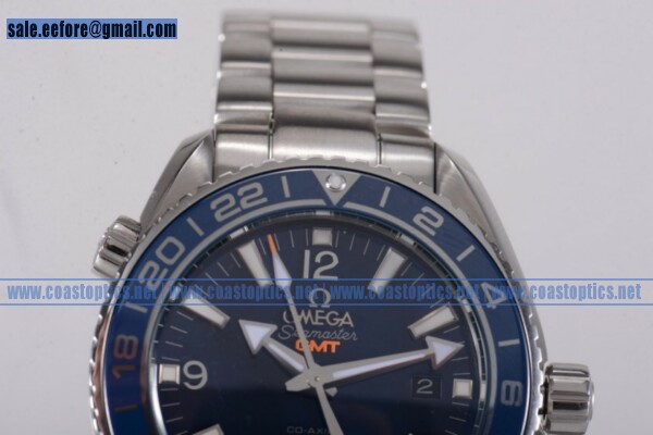 Perfect Replica Omega Seamaster Planet Ocean 600M Co-axial GMT Watch Steel 232.90.44.22.03.001 - Click Image to Close