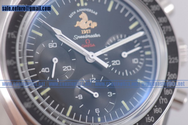 Perfect Replica Omega Speedmaster Moonwatch 50th Anniversary Special Edition Chrono Watch Steel 311.30.42.30.01.001 (EF) - Click Image to Close