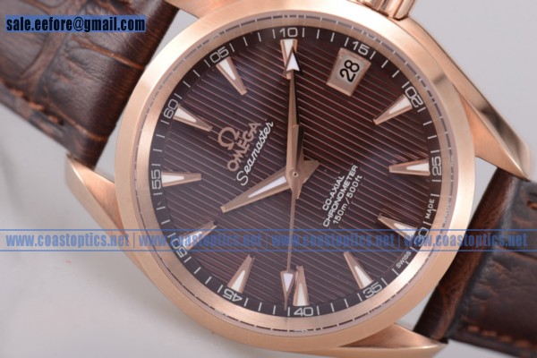 Omega Seamaster Aqua Terra 150 M Co-Axial Watch Rose Gold Perfect Replica 221.53.49.10.01.004 (EF)