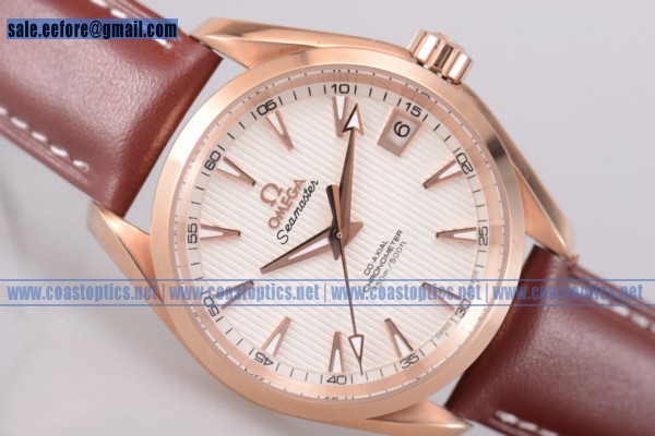 Omega Seamaster Aqua Terra 150 M Co-Axial Watch Perfect Replica Rose Gold 221.53.49.10.01.005(EF)