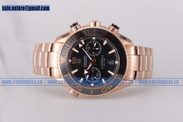 Omega Planet Ocean 600M Co-Axial Chrono Watch 1:1 Replica Rose Gold 232.63.46.51.01.001 (EF)