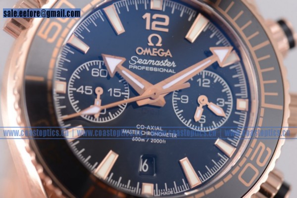 Omega Planet Ocean 600M Co-Axial Chrono Watch 1:1 Replica Rose Gold 232.63.46.51.01.001 (EF)