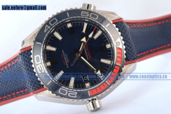 Replica Omega Seamaster Planet Ocean Michael Phelps Limited Edition Chronograph Watch Steel 522.32.44.21.03.001 (EF)