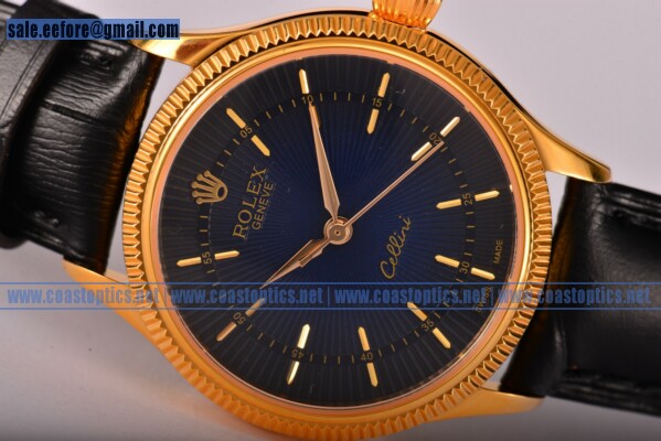 Replica Rolex Cellini Time Watch Yellow Gold 50508 bl
