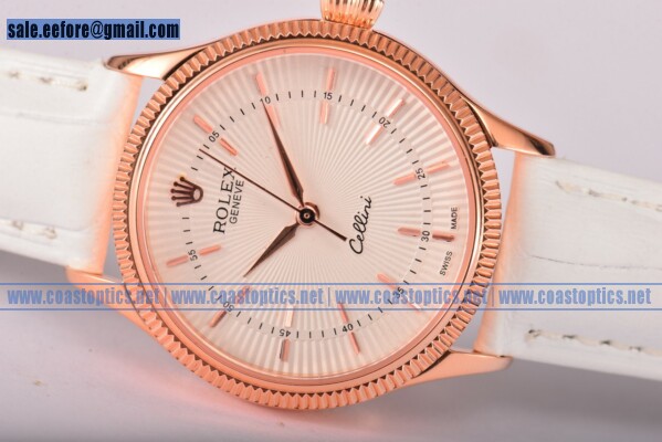 Rolex Cellini Time Replica Watch Rose Gold 50506 bei