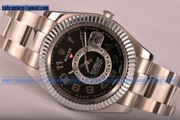 Replica Rolex Sky-Dweller Watch Steel 326939 blkao