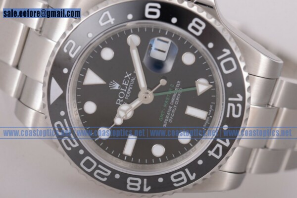 Perfect Replica Rolex GMT-Master II Watch Steel 116710 (NOOB)