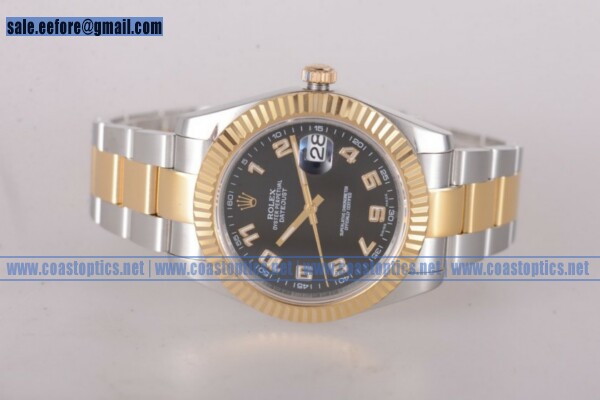 1:1 Replica Rolex Datejust II 41mm Watch Two Tone 116333 bbro (BP)