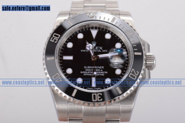 Rolex 1:1 Replica Submariner Watch Steel 116610LN (J12)