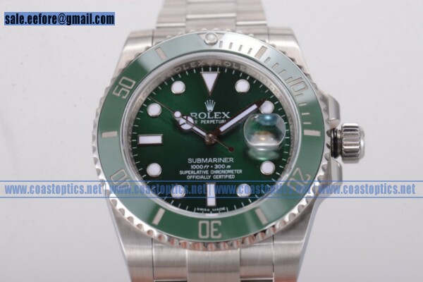 Rolex Submariner Watch 1:1 Replica Steel 116610LV (J12)