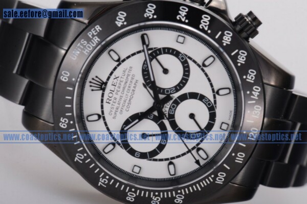 Replica Rolex Daytona Chrono Watch PVD 116520 pws