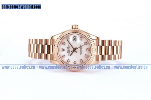 Rolex Datejust Watch Rose Gold 279175 wdm (BP)