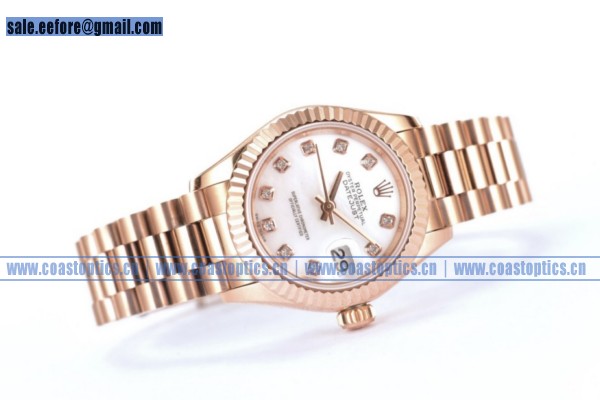 Rolex Datejust Watch Rose Gold 279175 wdm (BP)