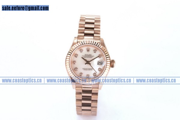 Rolex Datejust Watch Rose Gold 279175 wdm (BP)