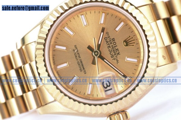 Rolex Datejust Watch Yellow Gold 279178 chip (BP) - Click Image to Close
