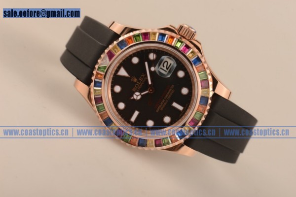 Best Replica Rolex Yacht-Master 40 Watch Rose Gold 116695SATS (BP)