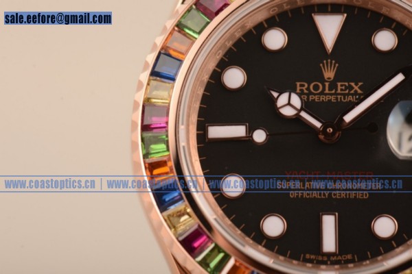 Best Replica Rolex Yacht-Master 40 Watch Rose Gold 116695SATS (BP) - Click Image to Close