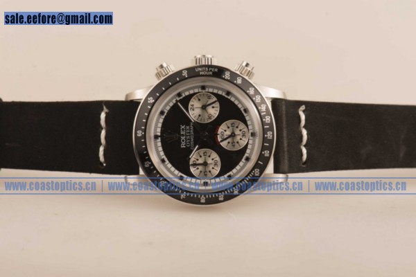 Replica Rolex Daytona Vintage Edition Chrono Watch Steel 6339 bksqbl