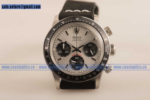 Replica Rolex Daytona Vintage Edition Chrono Watch Steel 6364 bl - Click Image to Close