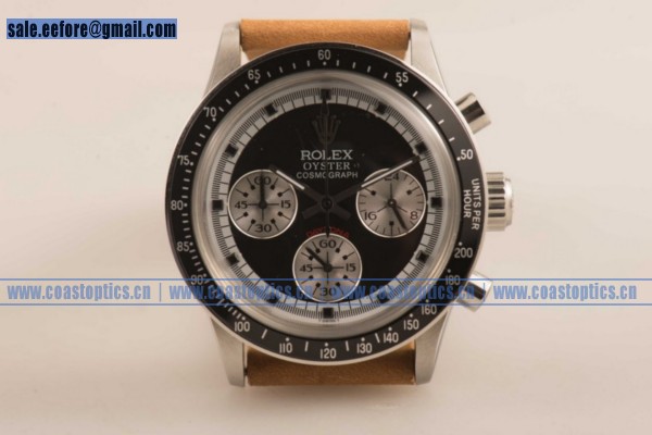 Replica Rolex Daytona Vintage Edition Chrono Watch Steel 6339 bksqbrl