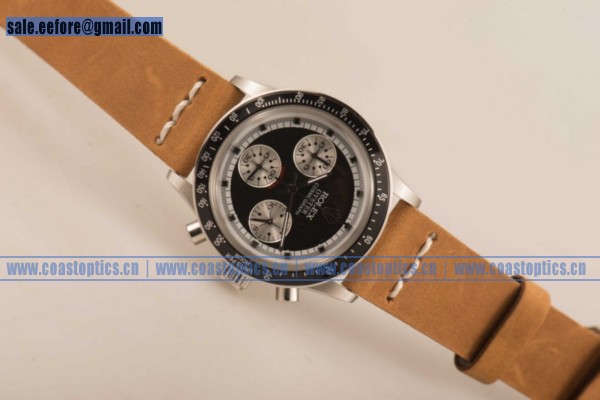 Replica Rolex Daytona Vintage Edition Chrono Watch Steel 6339 bksqbrl