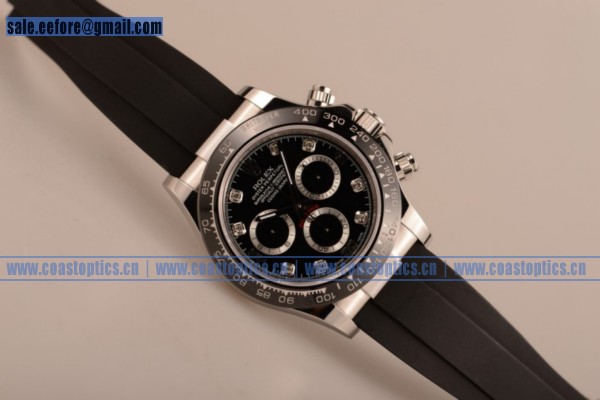 1:1 Perfect Replica Rolex Daytona Chrono Watch Steel 116519 blkd (EF)