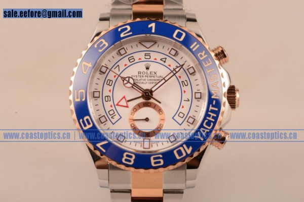 Perfect Replica Rolex Yacht-Master II Chrono Watch Two Tone 116681 (BP)