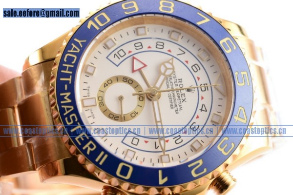 Replica Rolex Yacht-Master II Chrono Watch Yellow Gold 116688 (JF)