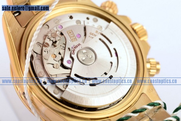 1:1 Best Replica Rolex Daytona Watch Yellow Gold 116508(JH)