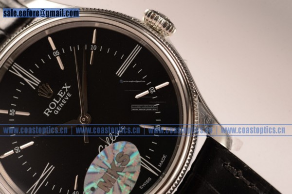 Best Replica Rolex Cellini Time Watch Steel 50509 blk