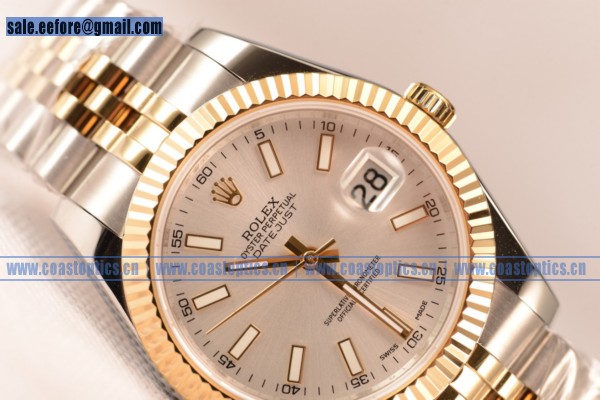 Rolex Datejust 37mm A2836 Two Tone 116233 ssj With Sliver Dial (BP)