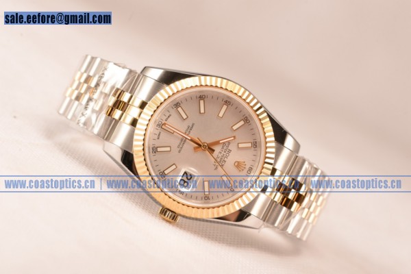 Rolex Datejust 37mm A2836 Two Tone 116233 ssj With Sliver Dial (BP)