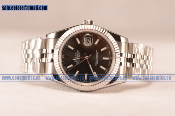 Rolex Datejust 116234 brwsj ETA 2836 Auto Grey Dial Steel Bracelet (BP)