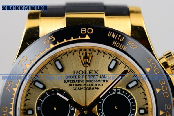 1:1 Rolex Daytona Chrono Watch Yellow Gold 116515 ygs (EF)