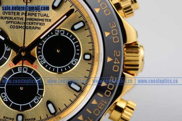 1:1 Rolex Daytona Chrono Watch Yellow Gold 116515 ygs (EF)