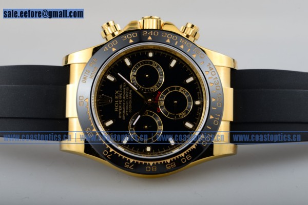 Rolex Daytona Chrono Watch Yellow Gold 116515 blks (EF)