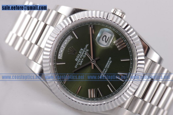 Rolex Day-Date II Perfect Replica Watch Steel 118239 gresr(BP)