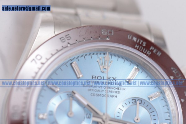Rolex Daytona Chrono Perfect Replica Watch Steel 116506 bls(EF) - Click Image to Close