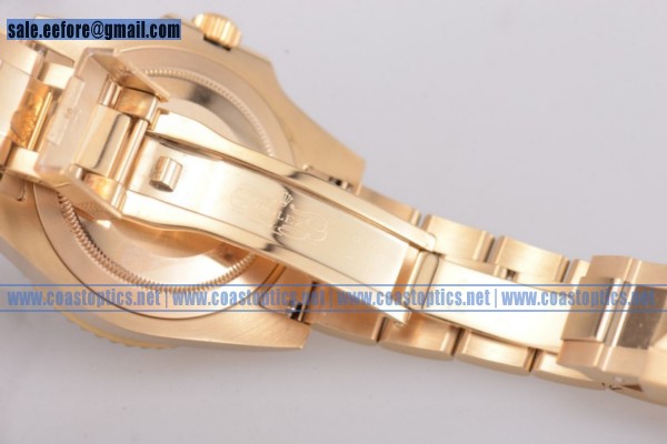 Rolex GMT-Master II Perfect Replica Watch Yellow Gold 116758(BP)