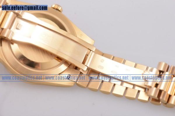Rolex Day Date II 1:1 Replica Watch Yellow Gold 218238 ygrp (BP)